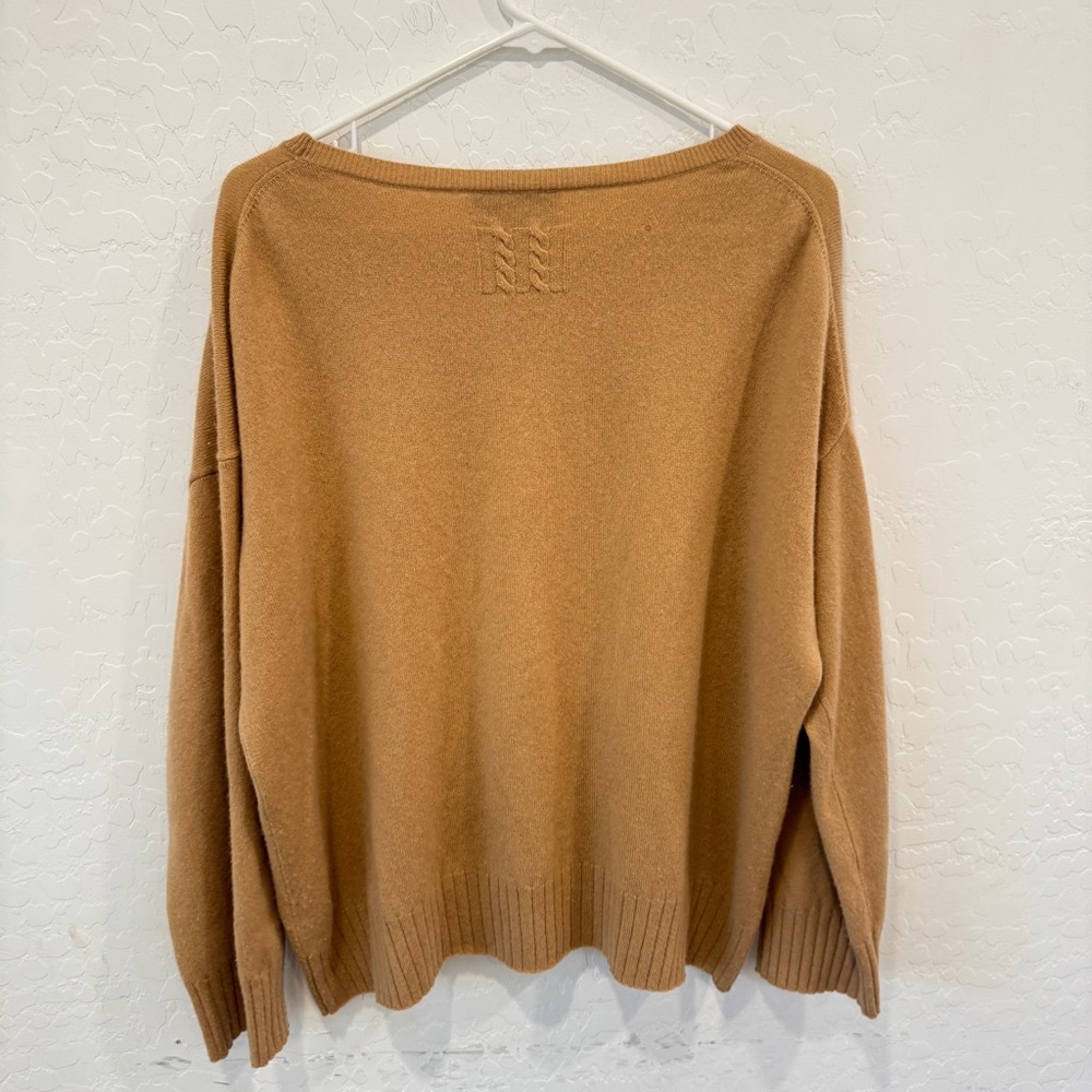 Nili Lotan Cashmere Boyfriend Sweater Women Large Quite Luxury Dropped Shoulder - Picture 7 of 11